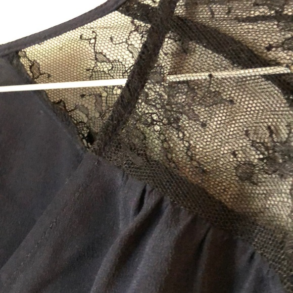 Silk long sleeved blouse and black lace Zapa Paris - Picture 2 of 6